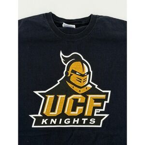 Hanes Heavyweight UCF Knights T-Shirt Large Black NCAA Graphic Large